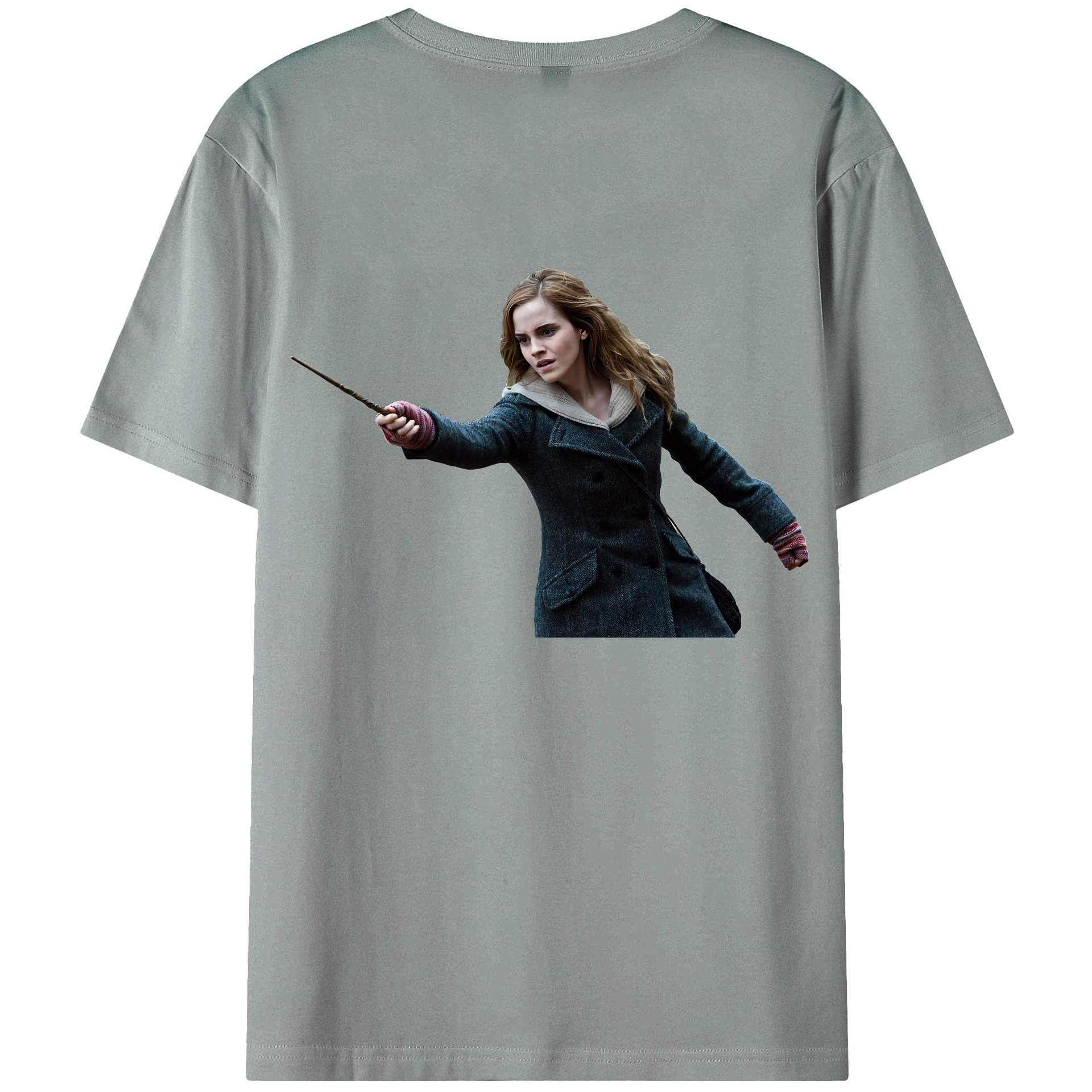 （画像用） Harry Potter ハリー・ポッターシリーズ 綿100％ メンズ半袖Tシャツ（バックプリント） 通気性